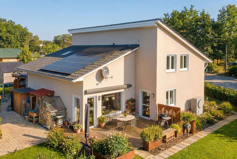 Energieeffizientes Pultdach-Haus in Rehfelde - Mit Luftwärmepumpe, Fußbodenheizung, Smart Home usw.